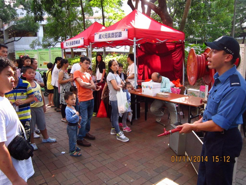 Fire Prevention Information Exhibition (Area opposite Tai Po Plaza) (1 November 2014)