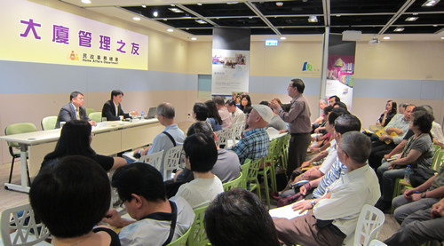 Participants enquired on building maintenance matters